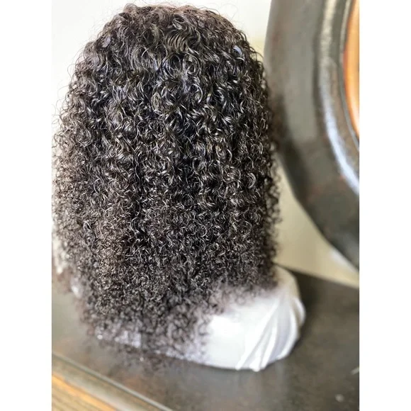 DEANNA18” CURLY NATURAL BLACK 13X4 LACE FRONT WIG